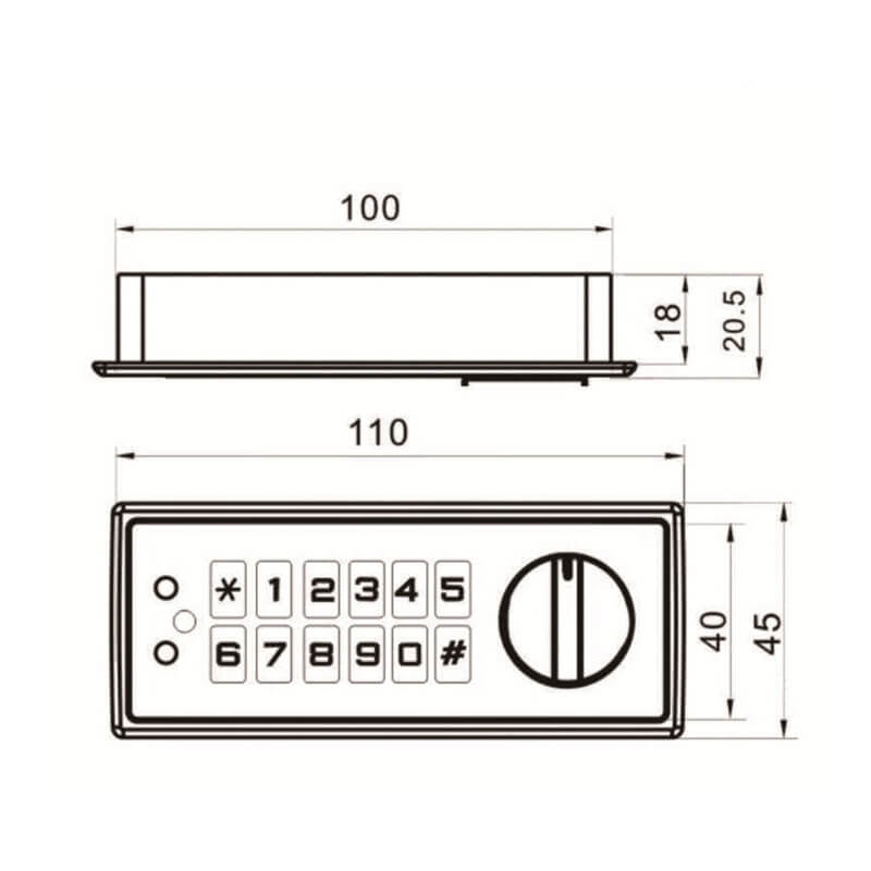 Keypad lock file cabinet - Image 2