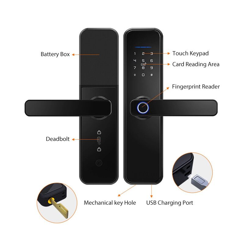 Amazon Best Selling X5 Smart Door Lock Complicated with Alex And Google Home - Image 6
