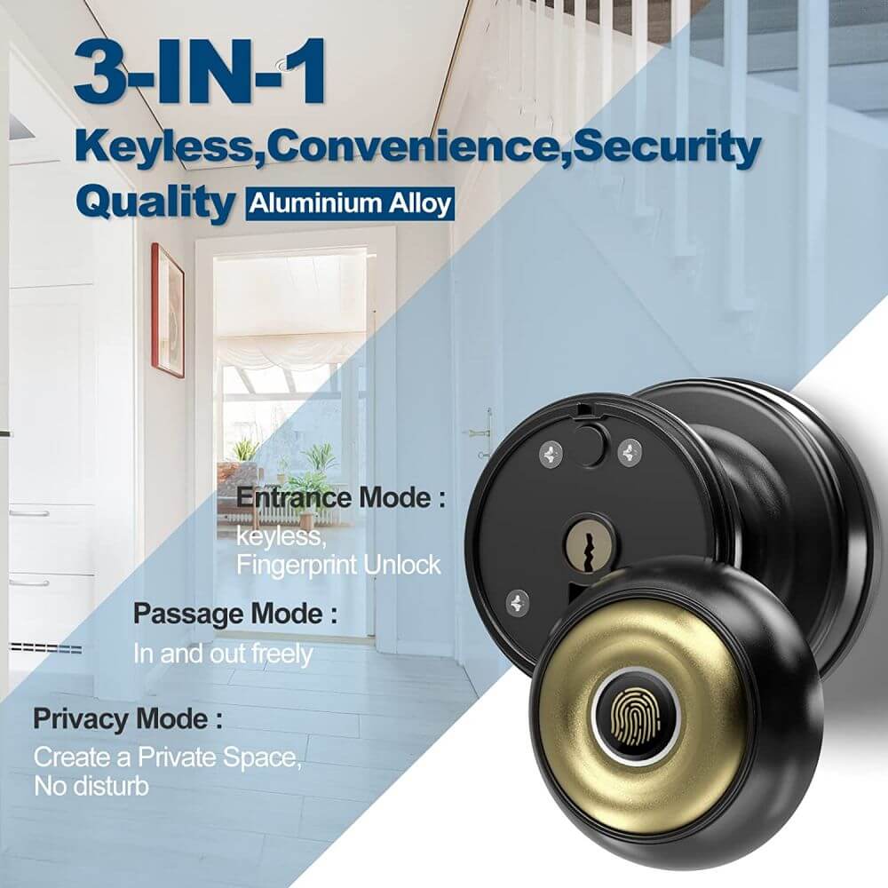 Tuya APP Smart Fingerprint knob lock with Apple Homekit - Image 6