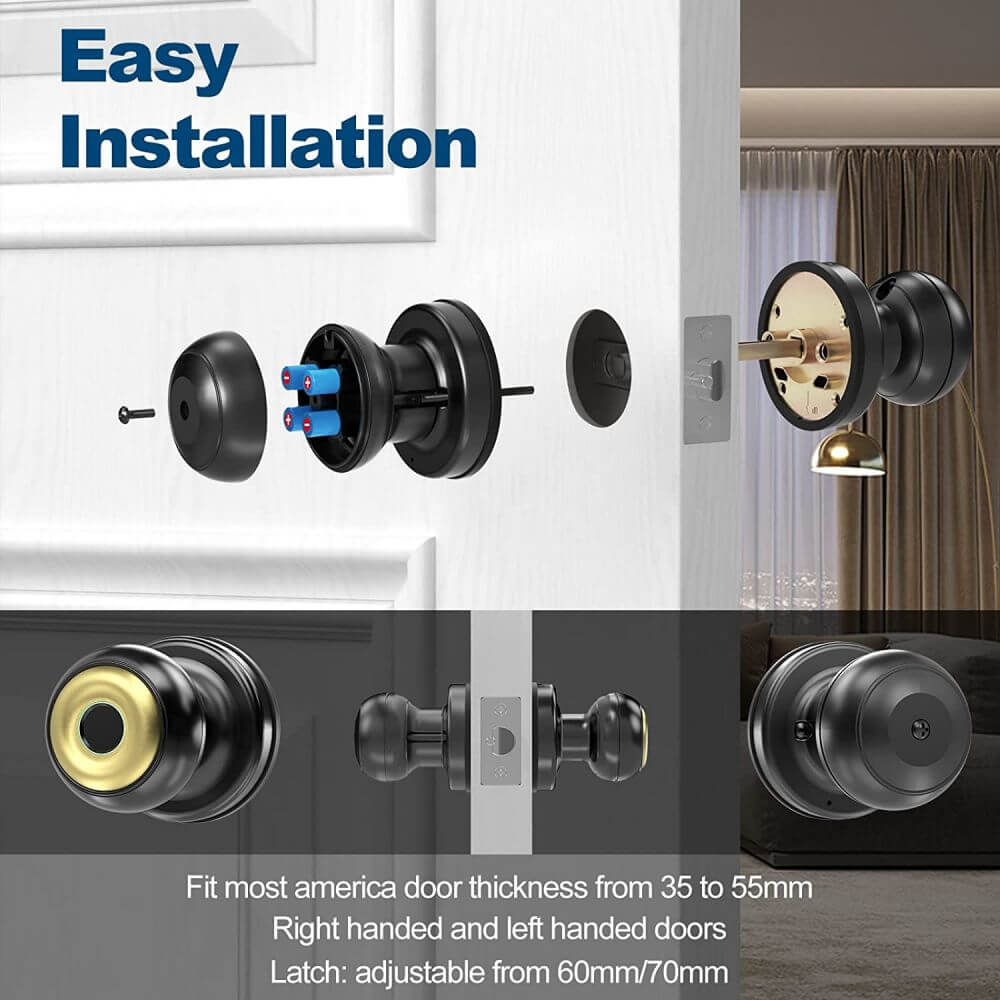Tuya APP Smart Fingerprint knob lock with Apple Homekit - Image 5