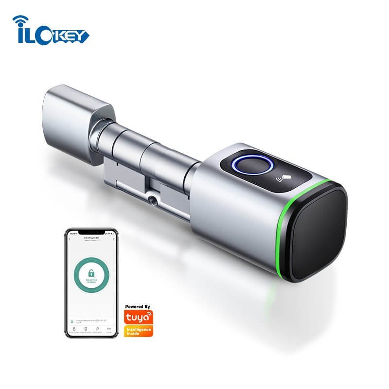 iLockey European Profile Lock Cylinder Tuya Smart Door Lock Fingerprint Electronic Lock Cylinder - Image 7