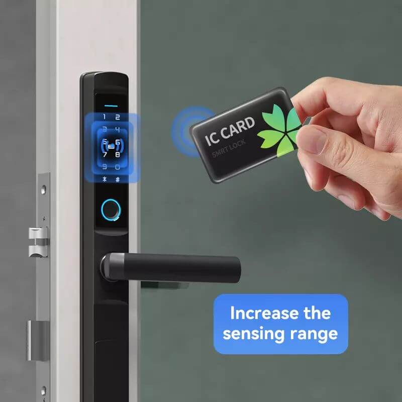 iLockey Waterproof Tuya Smart Digital Aluminum Lock Electronic Fingerprint Smart Lock - Image 4