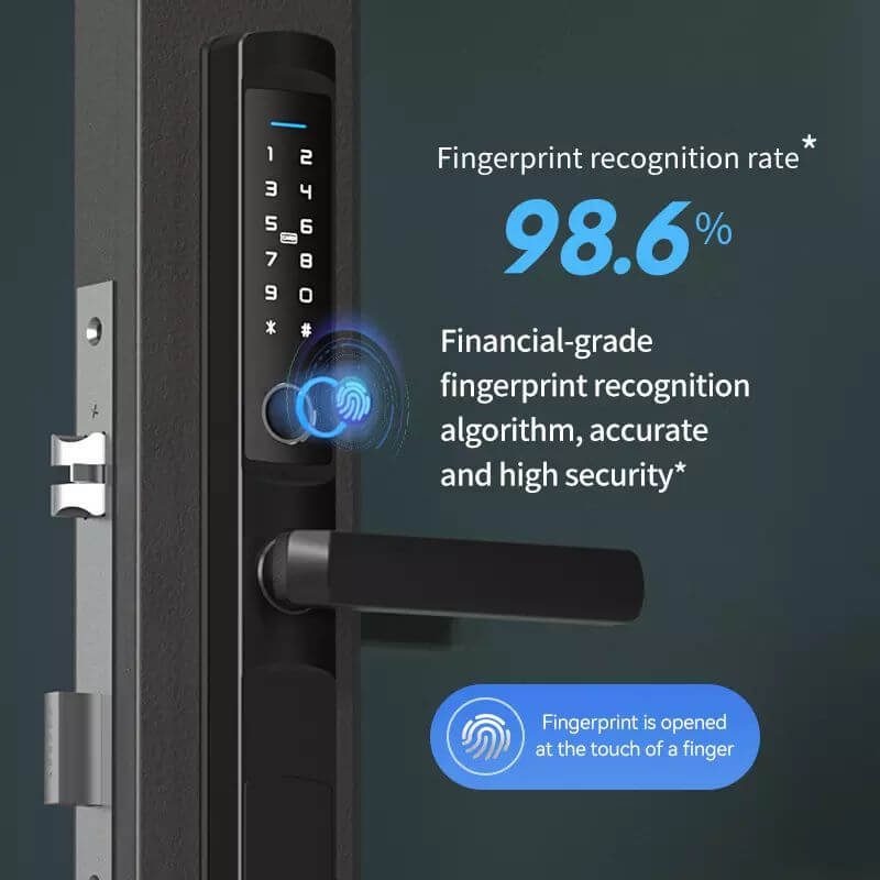 iLockey Waterproof Tuya Smart Digital Aluminum Lock Electronic Fingerprint Smart Lock - Image 3