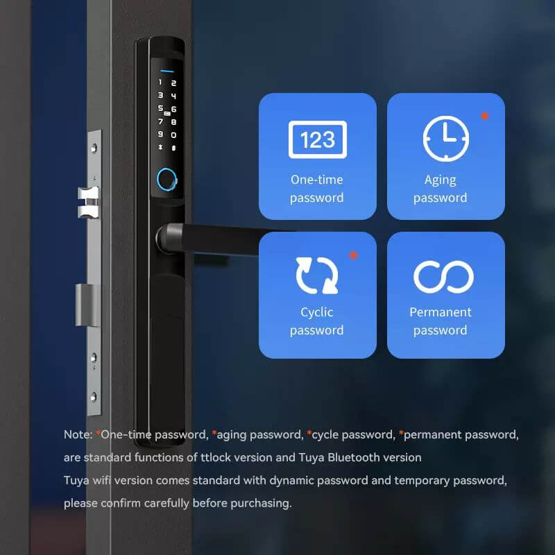 iLockey Waterproof Tuya Smart Digital Aluminum Lock Electronic Fingerprint Smart Lock - Image 6