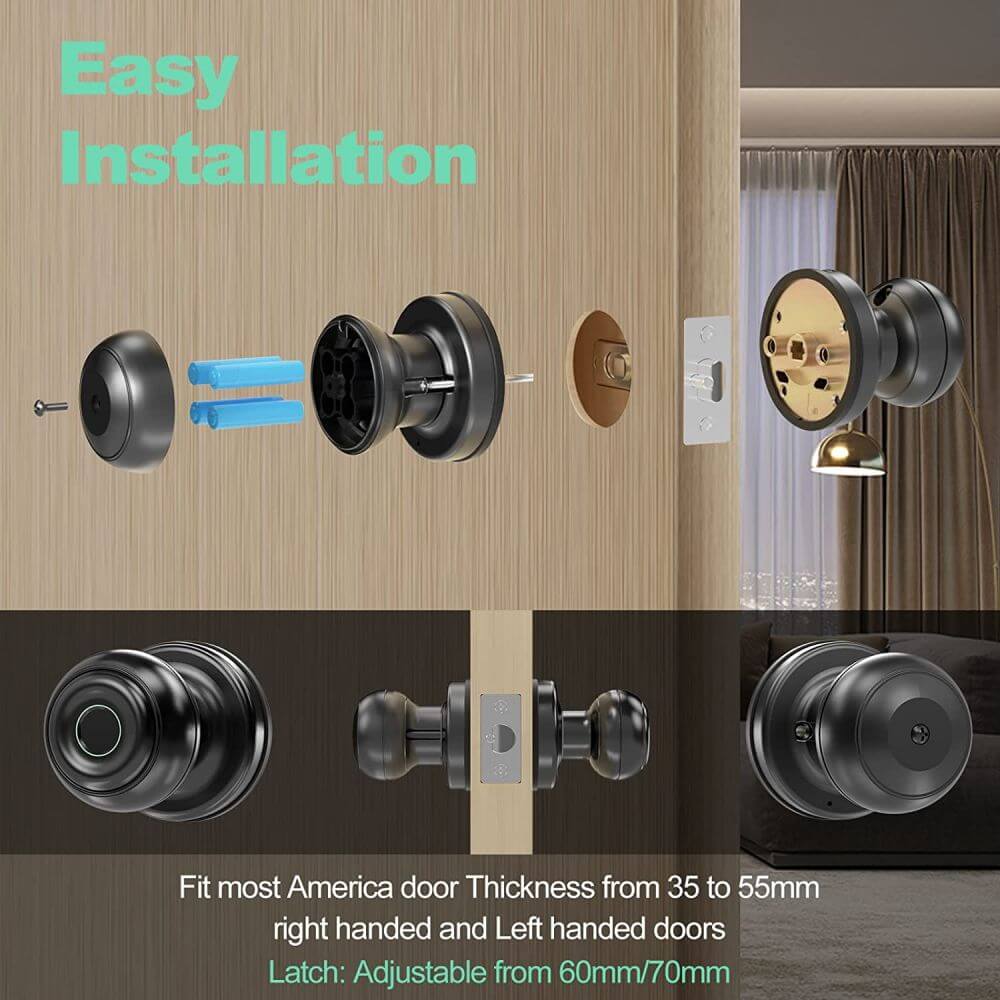 Tuya APP Smart Fingerprint knob lock with Apple Homekit - Image 4