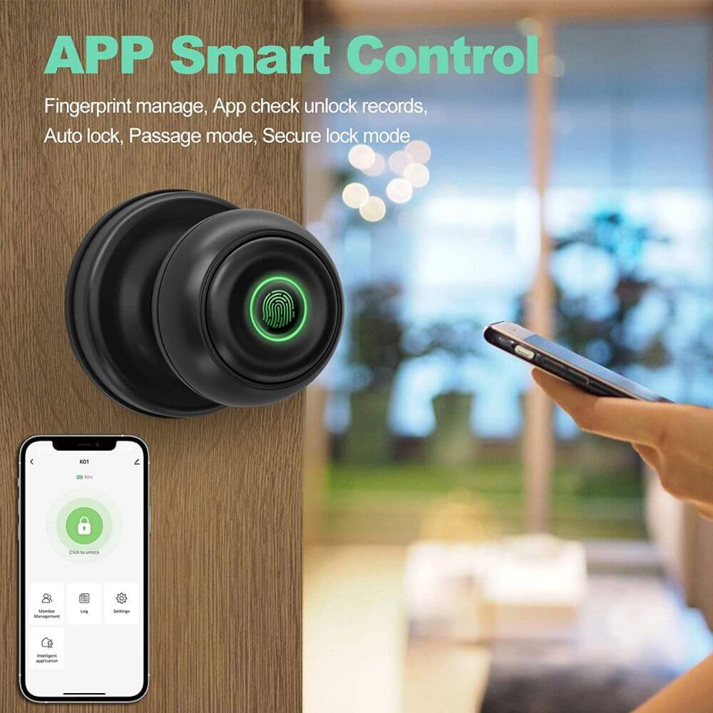 Tuya APP Smart Fingerprint knob lock with Apple Homekit - Image 3