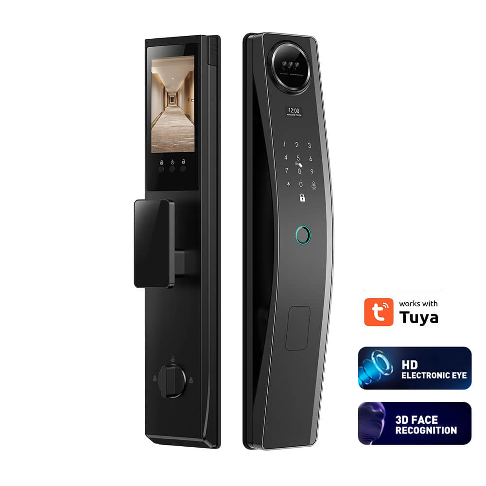 3D Face ID Smart Door Lock Tuya Wifi Camera Lock Intelligent for Outdoor Aluminum Wood Door