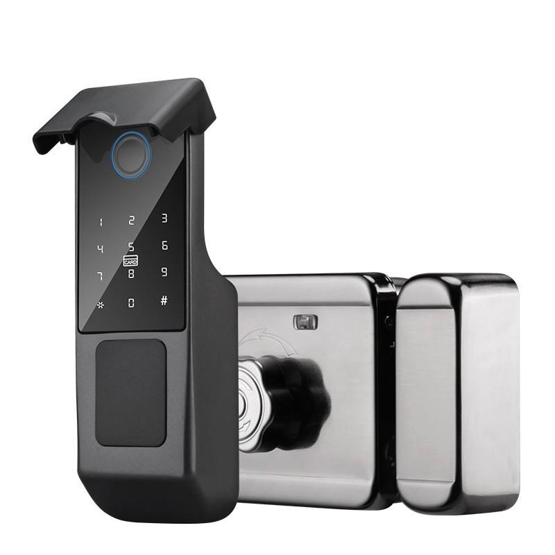Digital Outdoor Door Intelligent Wifi Exterior Waterproof Metal Gate Smart Door Remote Control Electronic Rim Lock - Image 3