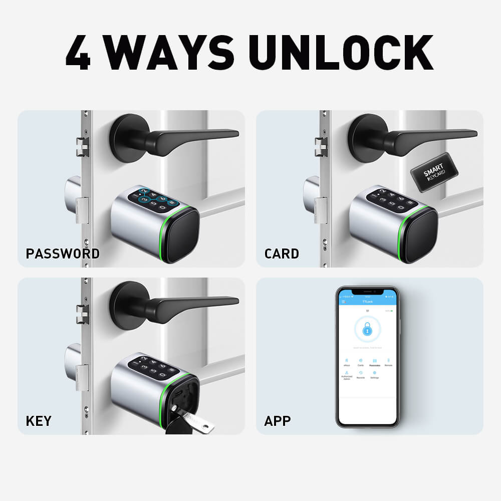 Euro Standard Adjustable Smart Lock Cylinder App Unlock Digital Lock Cylinder - Image 5