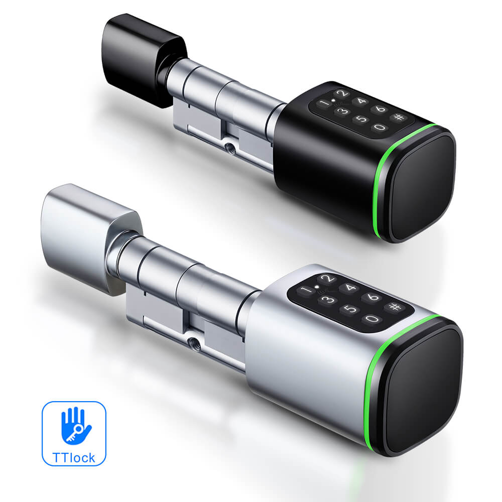 Euro Standard Adjustable Smart Lock Cylinder App Unlock Digital Lock Cylinder