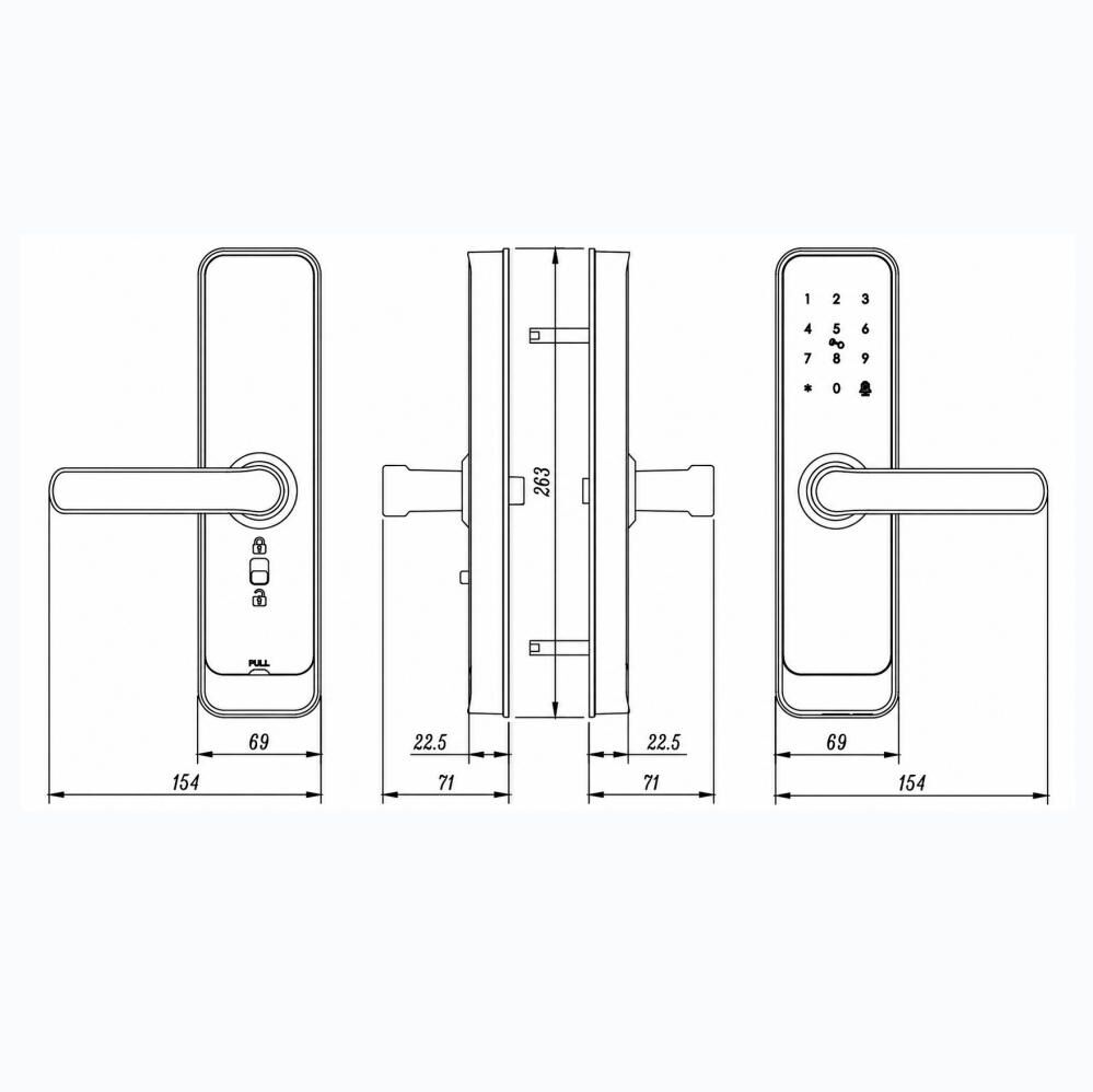 App Controlled Smart Lock with Password/card Access for Secure Property Management - Image 3