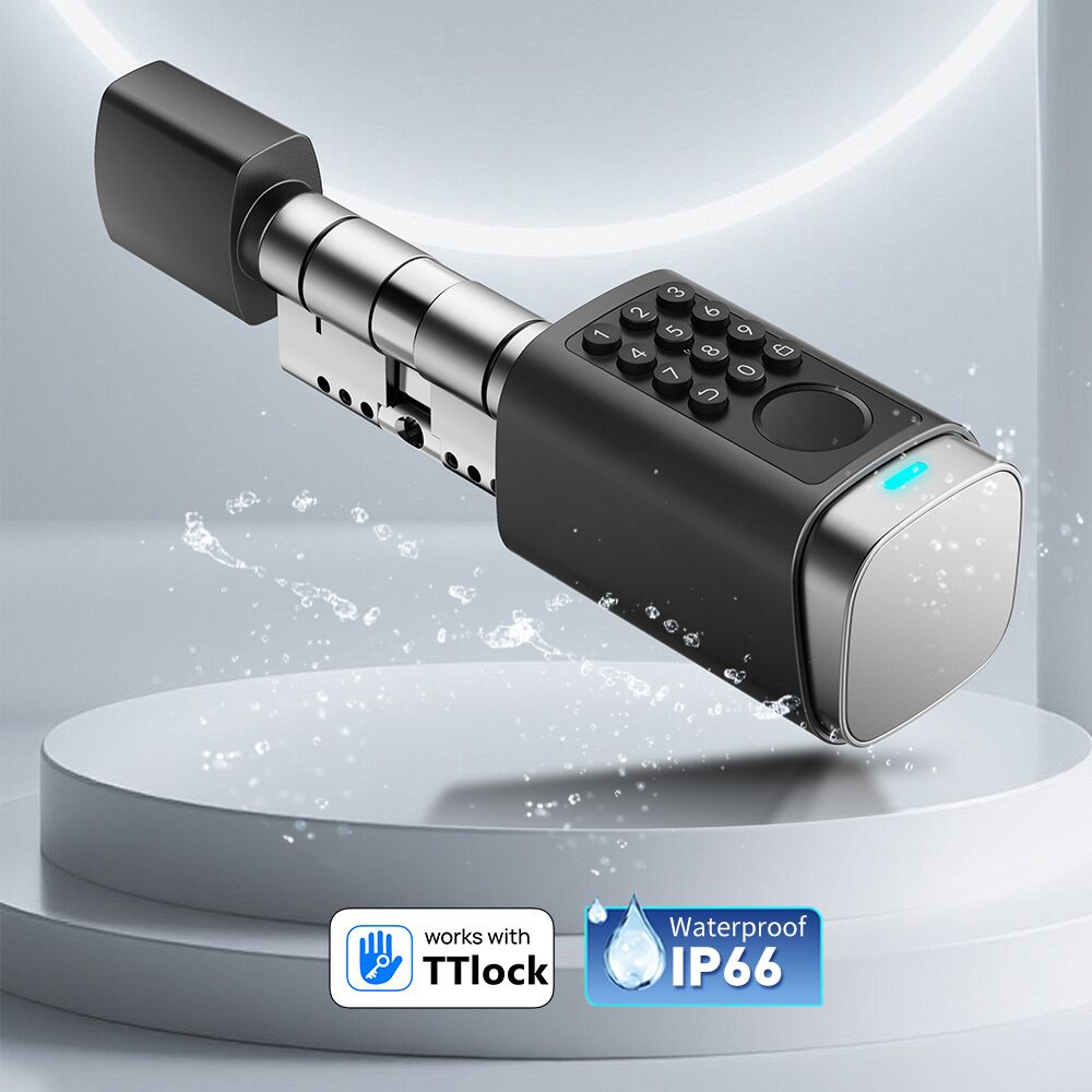 S7 Euro Cylinder Electronic TTLock Bluetooth Fingerprint Digital Lock for Rental Property - Image 9